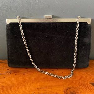 LAUREN Ralph Lauren Velvet Black Clutch